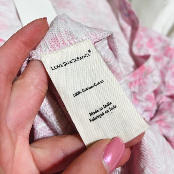 NWT LoveShackFancy Pink Floral Amore Mini Dress - Picture 3 of 4